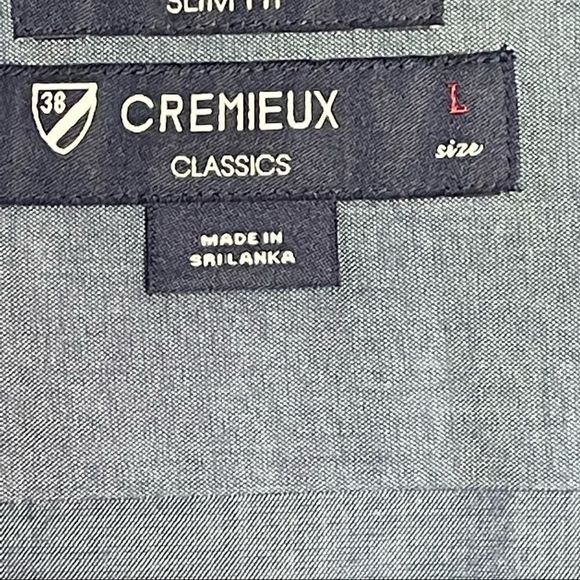 Daniel Cremieux Slim Fit Button Down Shirt with Contrasting Cuffs - Picture 7 of 8